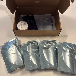 AO2 Clear Oxygen Nanobubble Skin Therapy Pack - Silver Blue